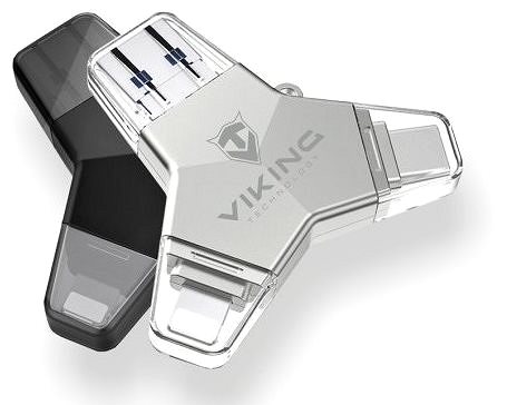 Flash Drive Viking USB Flash Drive 3.0 4-in-1 32GB Black ...