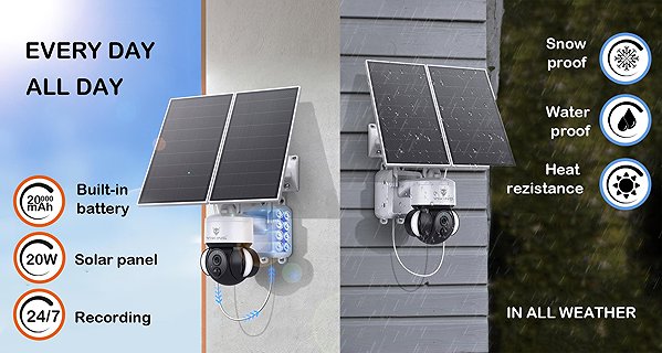 IP Camera Viking Solar HD Camera HDs03 4G Black ...
