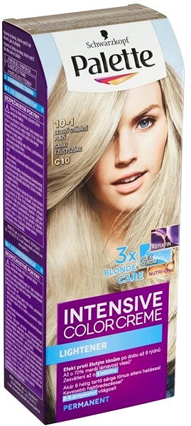 Hair Dye SCHWARZKOPF PALETTE Intensive Colour Cream 10-1 (C10), Ice Silver Fawn Lateral view