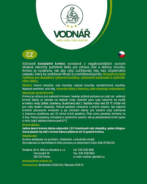 Aquarius Sturgeon junior 4 kg .
