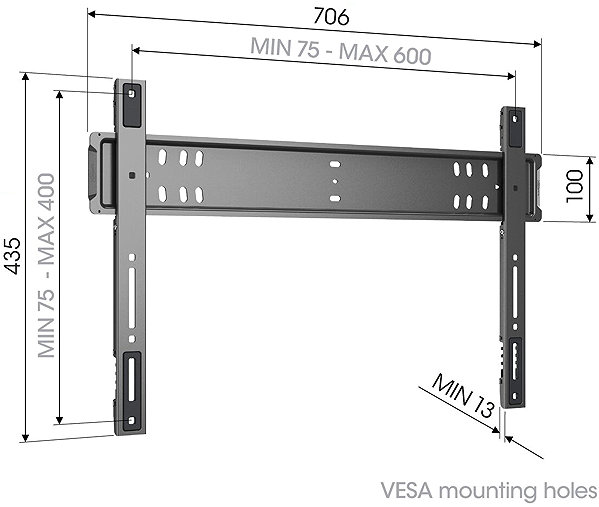 TV Mount Vogel's TVM5705 600x400 110