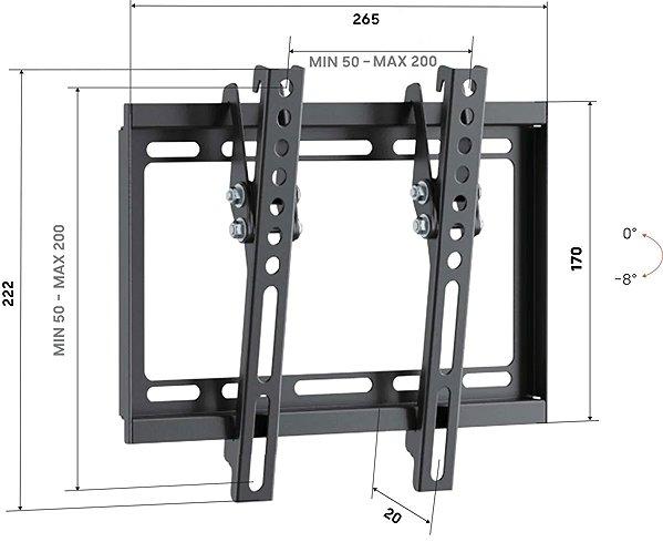 TV Mount Vogel's UP 2013 VESA 200x200 43