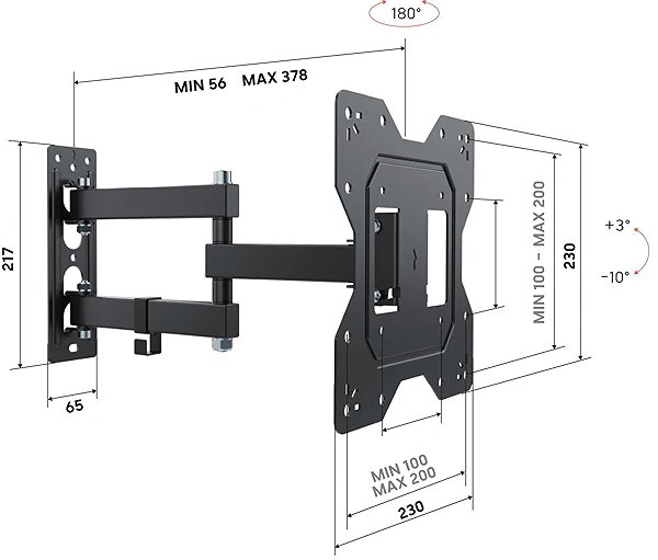 TV Mount Vogel's UP 2043 VESA 200×200 43
