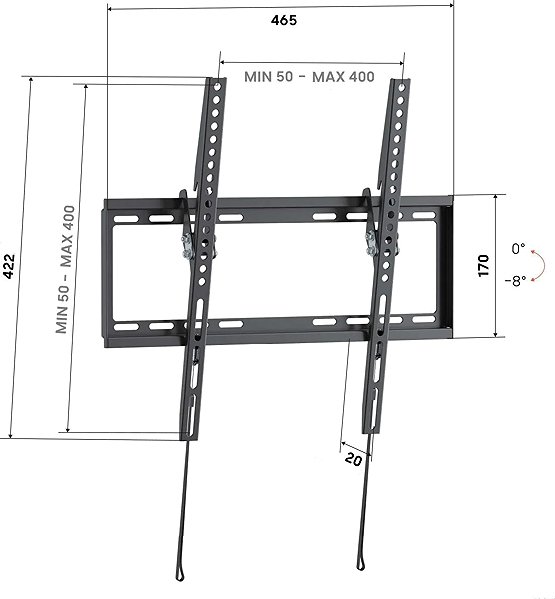 TV Mount Vogel's UP 4013 VESA 400×400 65