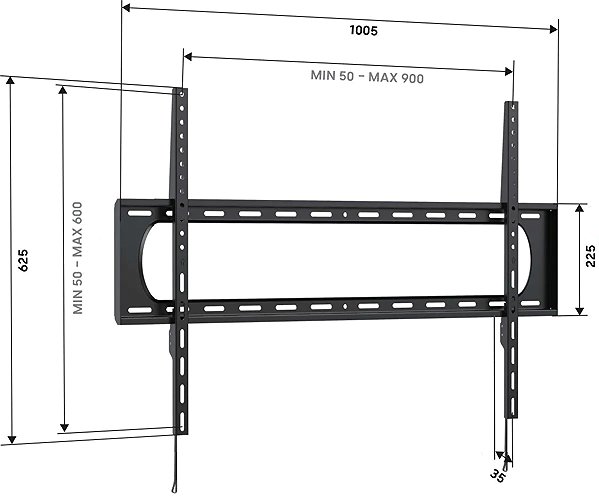 TV Mount Vogel's UP 9003 VESA 900×600 120