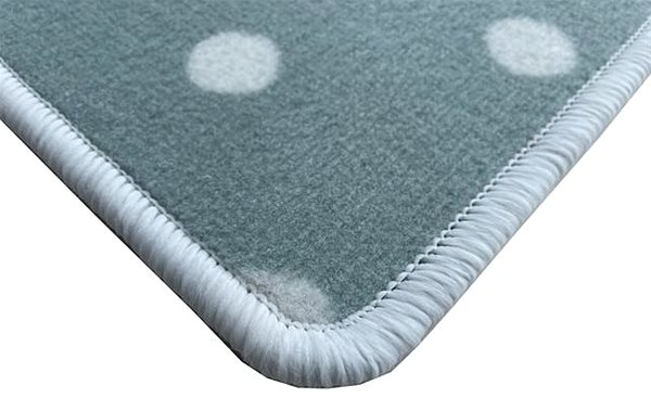 Koberec Dětský koberec Puntík mint kruh 200 cm ...