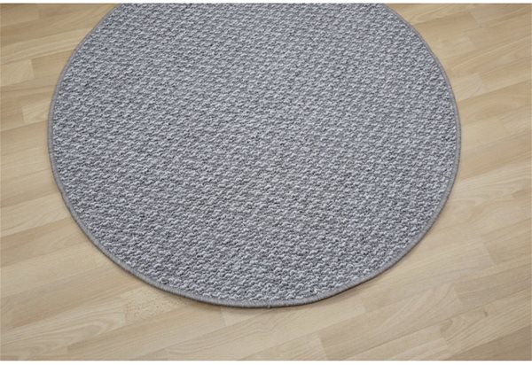 Koberec Kusový koberec Toledo sivé kruh s rozmerom 80x80 ...