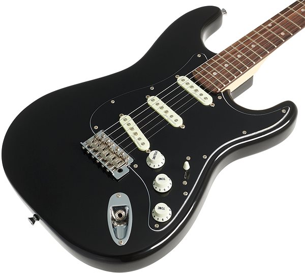 Elektromos gitár VINTAGE V60 Coaster Gloss Black ...