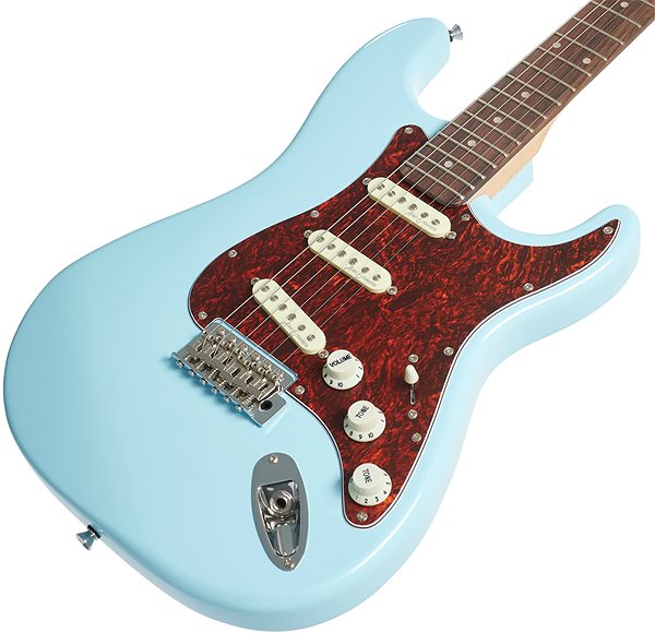 E-Gitarre VINTAGE V60 Coaster Laguna Blue ...