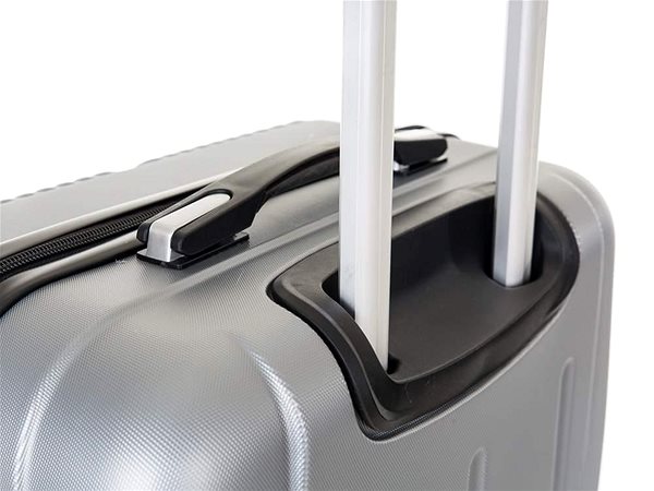 Cestovní kufr Pretty Up ABS07 na kolečnách, šedý, vel. S ...