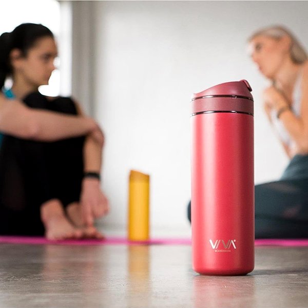 Thermal Mug VIVA SCANDINAVIA RECHARGE ANYTIME Thermal cup with infuser 460 ml raspberry ...