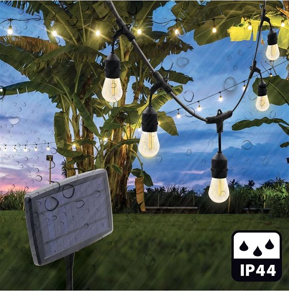 Lichterkette VELAMP LED Solar-Lichterkette PS070S Lifestyle