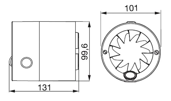Fan Soler&Palau Silentub 100 piped inlet white ...