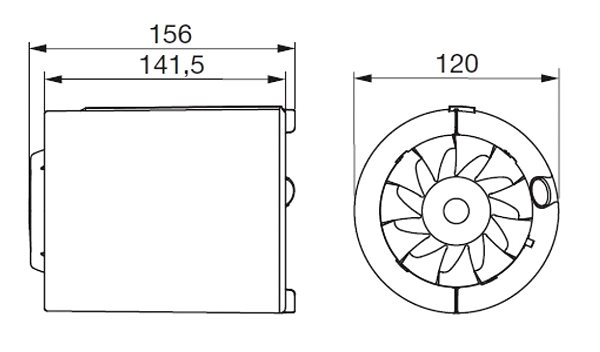 Fan Soler&Palau Silentub 200 piped inlet white ...