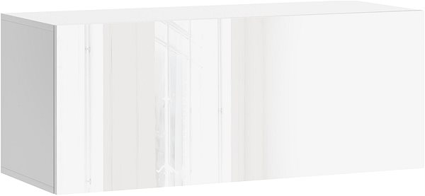 TV stolík TV stolík VIVO 01 v bielej farbe s vysokým leskom ...