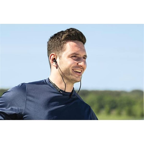 Wireless Headphones Hama Connect Neck, Black Lifestyle