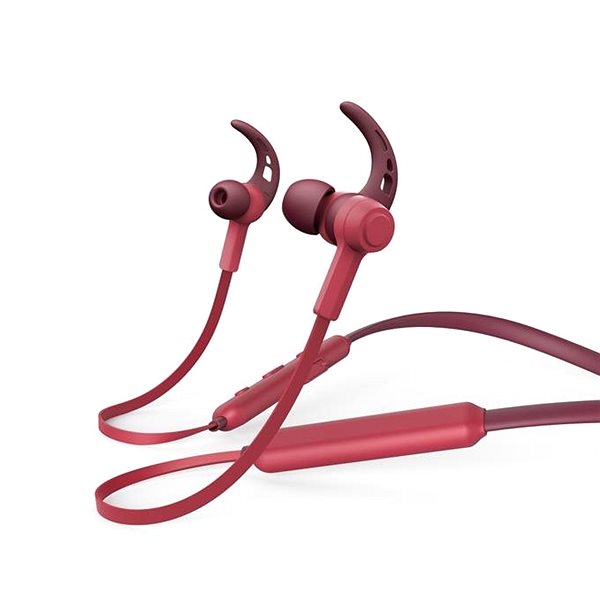 Wireless Headphones Hama Connect Neck, Red Lateral view