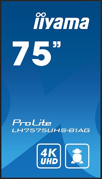 Nagyformátumú kijelző 75