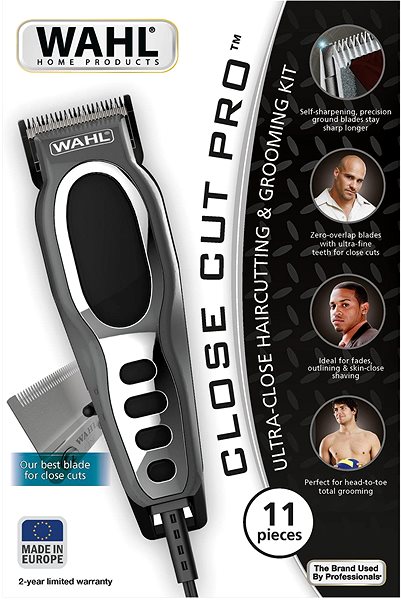 Haarschneidemaschine Wahl Close Cut Pro, grau Verpackung/Box