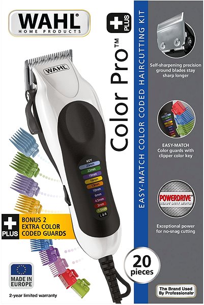 Haarschneidemaschine Wahl Color Pro Plus Verpackung/Box