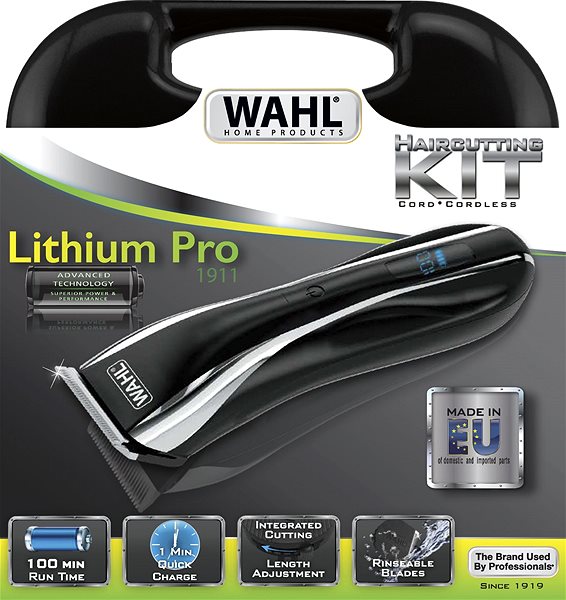 Trimmer Wahl 1911-0467 Lithium Pro LCD Packaging/box