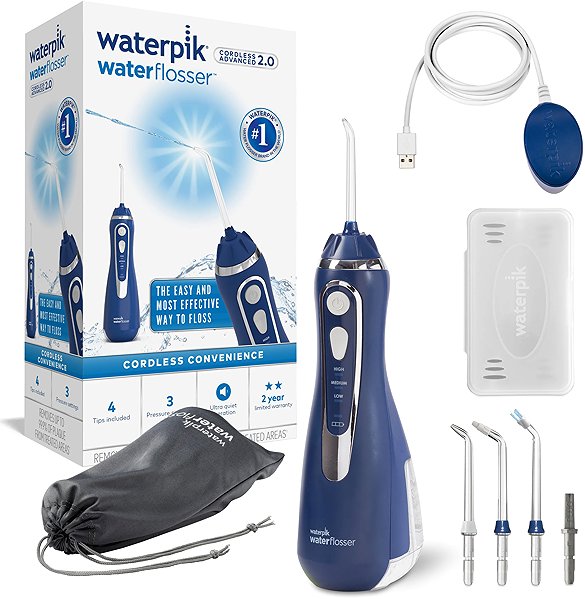 Elektrische Munddusche Waterpik Cordless Advanced 2.0 WP583 Blau ...