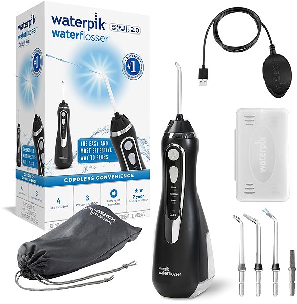 Elektrische Munddusche Waterpik Cordless Advanced 2.0 WP582 Schwarz ...