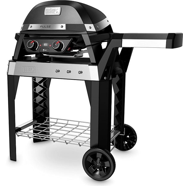 Electric Grill Weber PULSE 2000 Electric with Trolley, Black Lateral view