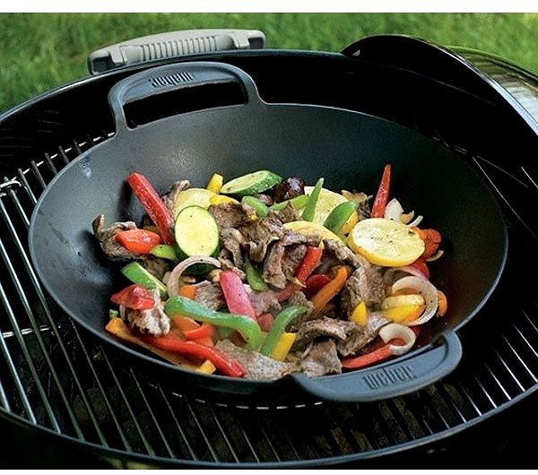 Grilovacia panvica Weber Crafted wok panvica, litina, Gourmet BBQ Systém™ ...