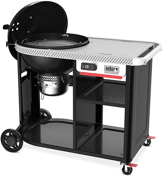 Grill WEBER Fa- és faszenes grill, Performer Premium, O 57 cm ...
