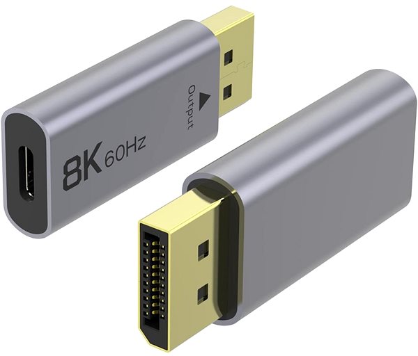 Redukcia PremiumCord adaptér USB-C na DisplayPort DP1.4 8K@60Hz a 4k@120 Hz ...