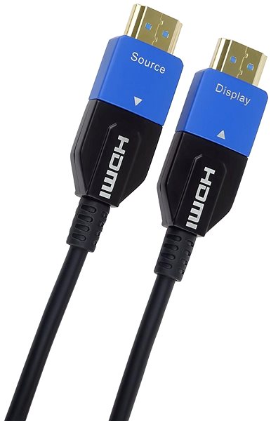 Videokábel PremiumCord Ultra High Speed HDMI 2.1 optikai AOC fiber kabel 8K@60Hz, aranyozott csatlakozók 7 m ...