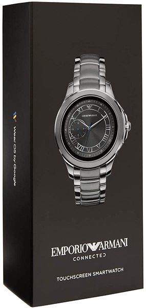Smart Watch Emporio Armani Alberto Stainless Steel Silver ...