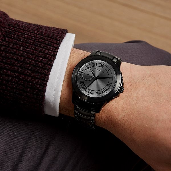 Smart Watch Emporio Armani Alberto Stainless Steel Black ...