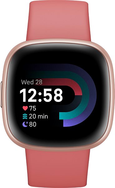 Smart hodinky Fitbit Versa 4 Pink Sand/Copper Rose ...