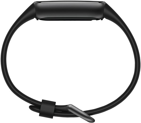 Fitnesstracker Fitbit Luxe - Black/Graphite Stainless Steel Seitlicher Anblick