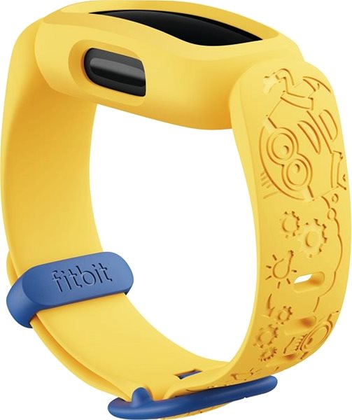 Fitnesstracker Fitbit Ace 3 Schwarz/Minions Gelb Seitlicher Anblick