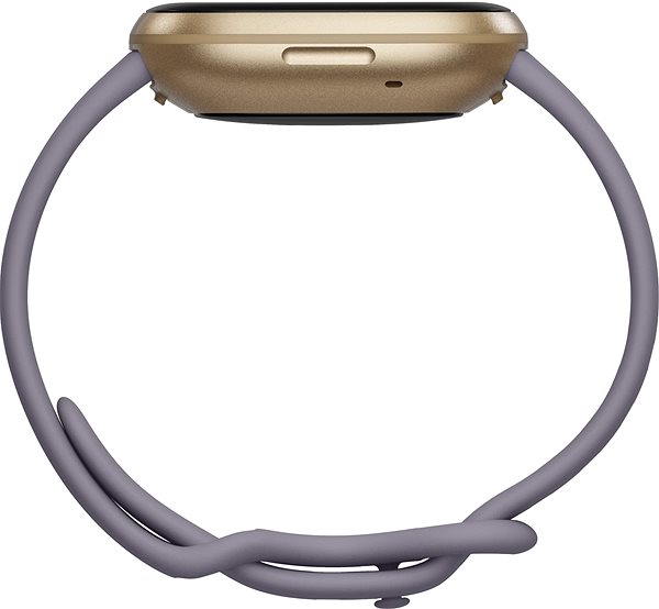 Smartwatch Fitbit Versa 3 - Thistle/Soft Gold Aluminum Seitlicher Anblick