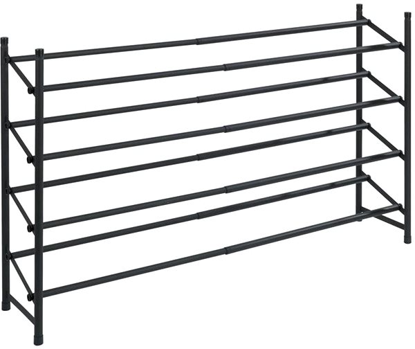 Shoe Rack Wenko Telescopic shoe rack, black ...