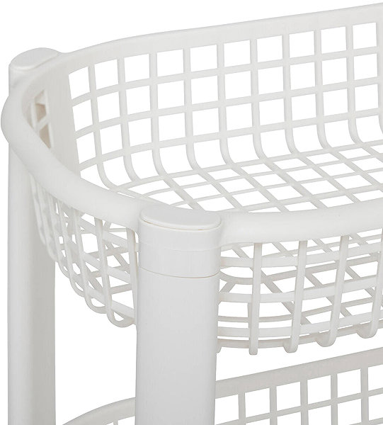 Shelving Unit 5five Simply Smart Basket Kitchen trolley on wheels, plastic, 46,5 × 25,5 × 79 cm ...