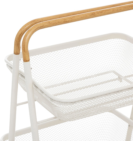 Shelving Unit 5five Simply Smart Mayaj Kitchen Trolley, 3 baskets, white ...