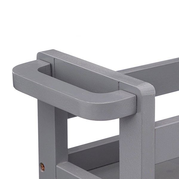 Shelving Unit 5five Simply Smart Extra narrow bathroom shelf on castors, 3 shelves, width 15 cm, grey ...