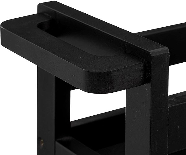 Shelving Unit 5five Simply Smart Extra narrow bathroom shelf on castors, 3 shelves, width 15 cm, black ...