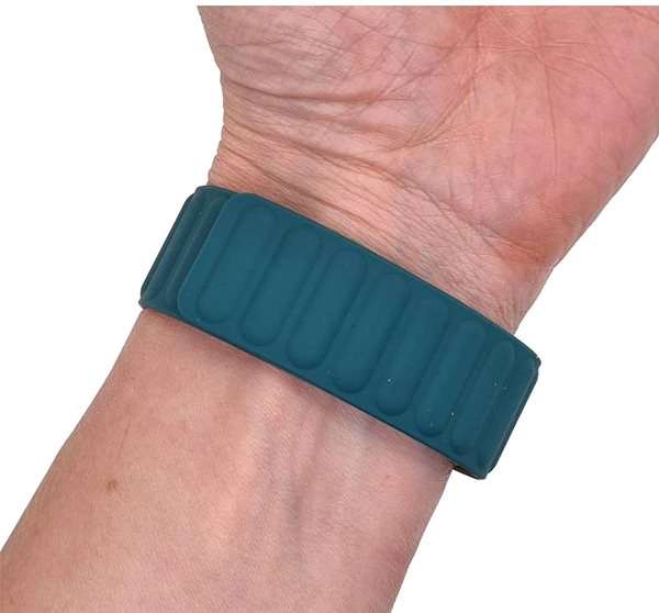 Řemínek Drakero Silikonový MAGNETO pro 22mm Quick Release tyrkysový ...
