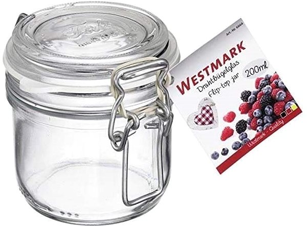 Zavařovací sklenice Westmark s třmenovým uzávěrem a těsněním, 200 ml ...