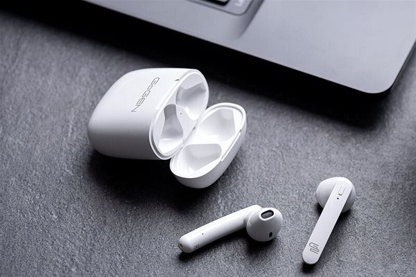 Wireless Headphones Gogen TWS BAR White Lifestyle