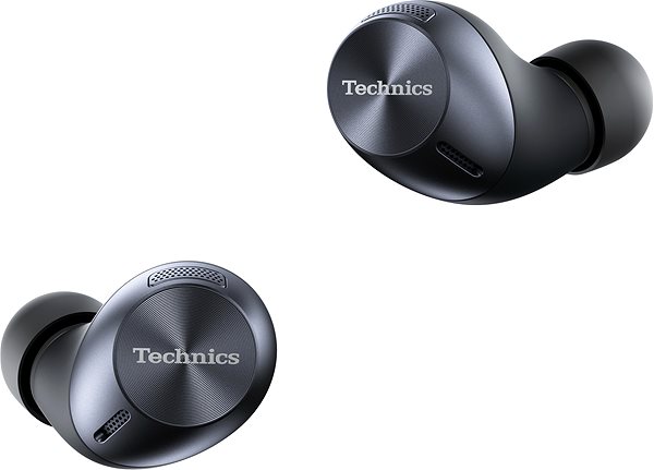 Kabellose Kopfhörer Technics EAH-AZ40E-K schwarz Seitlicher Anblick