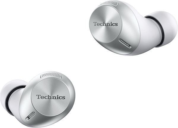 Wireless Headphones Technics EAH-AZ40E-S Silver Lateral view