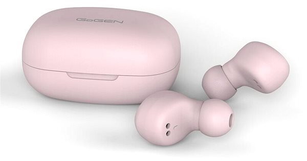 Wireless Headphones Gogen TWS CREW P Pink Lateral view