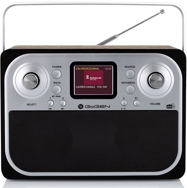 Radio Gogen DAB 700 BTCB with DAB+ certification Screen